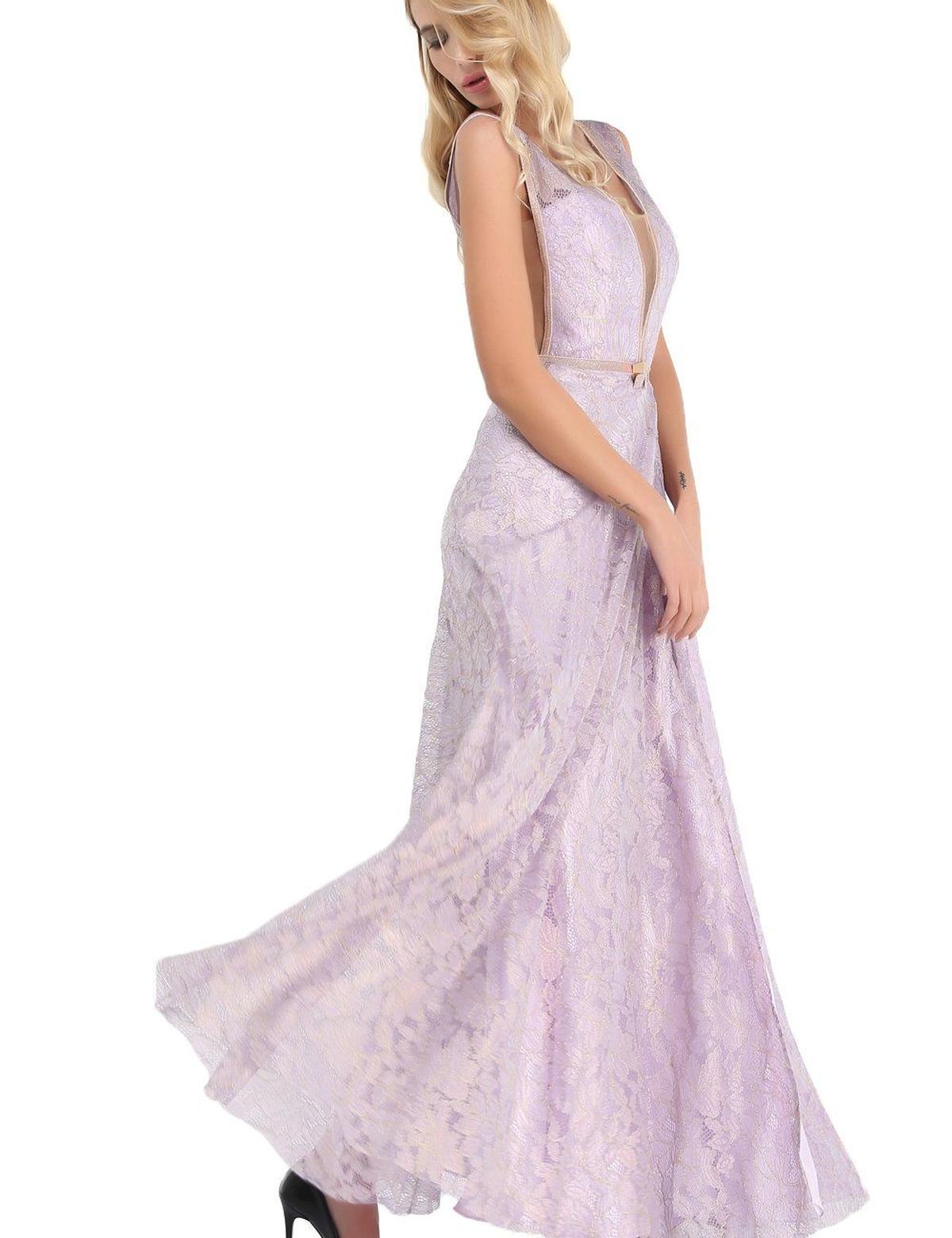 PEMBE Uzun Abiye Elbise - 50212661001