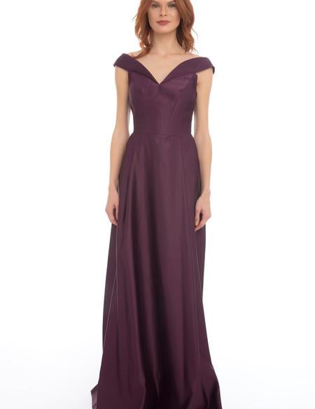 PEMBE Uzun Abiye Elbise - 50212664001