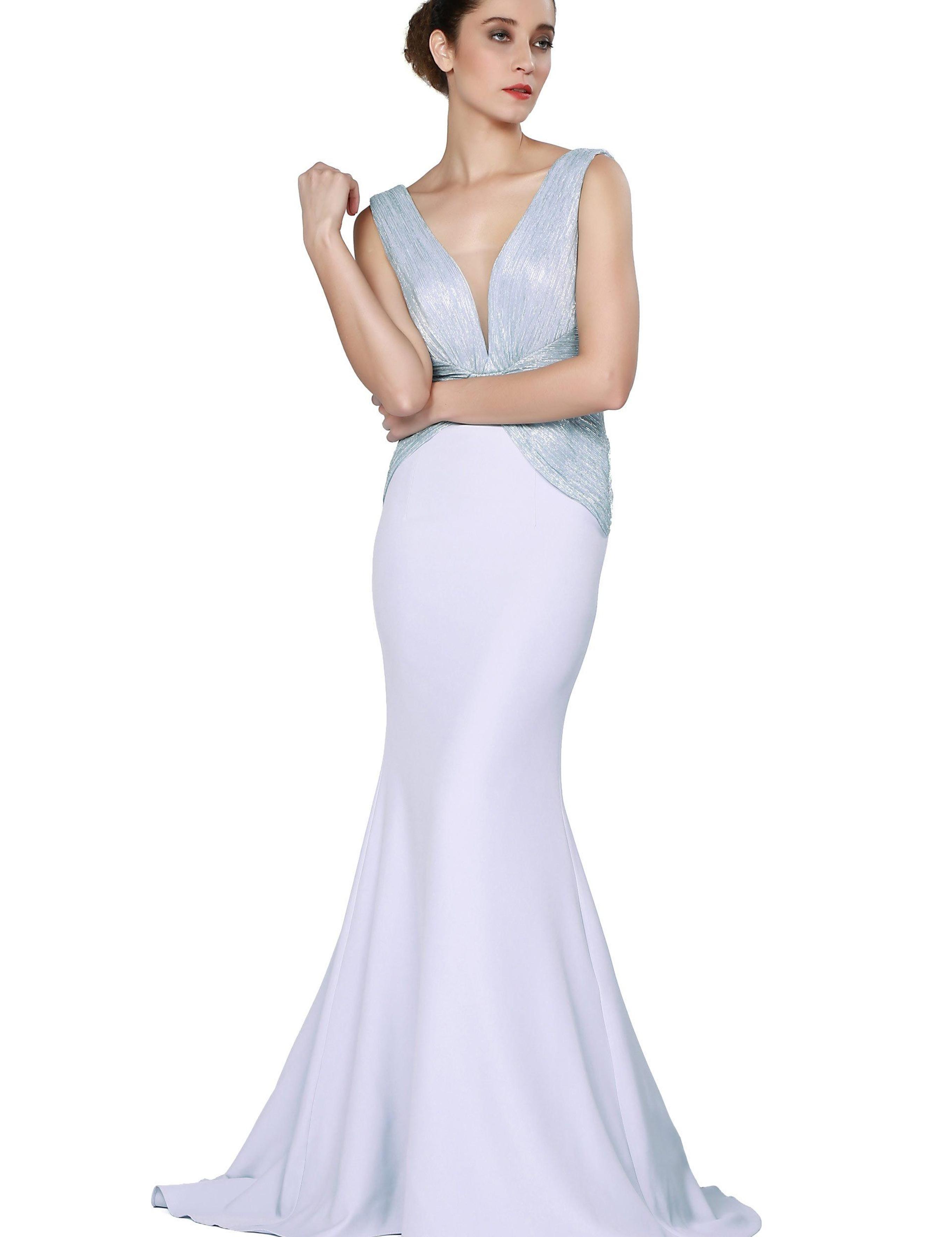 MAVI Balık Abiye Elbise