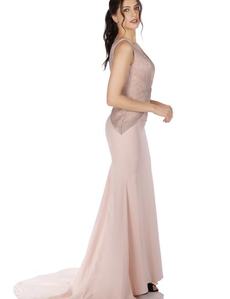 PEMBE Balık Abiye Elbise - 50212668005