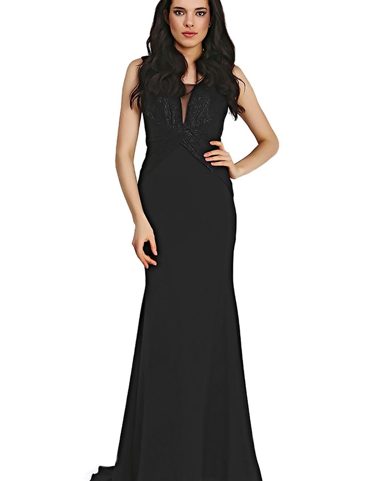 SIYAH Balık Abiye Elbise - 50212669001