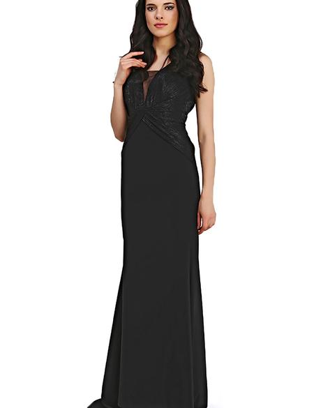 SIYAH Balık Abiye Elbise - 50212669001