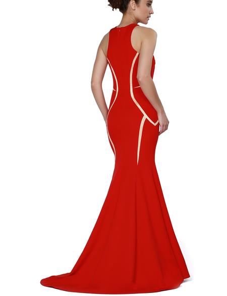 KIRMIZI Balık Abiye Elbise - 50212677001