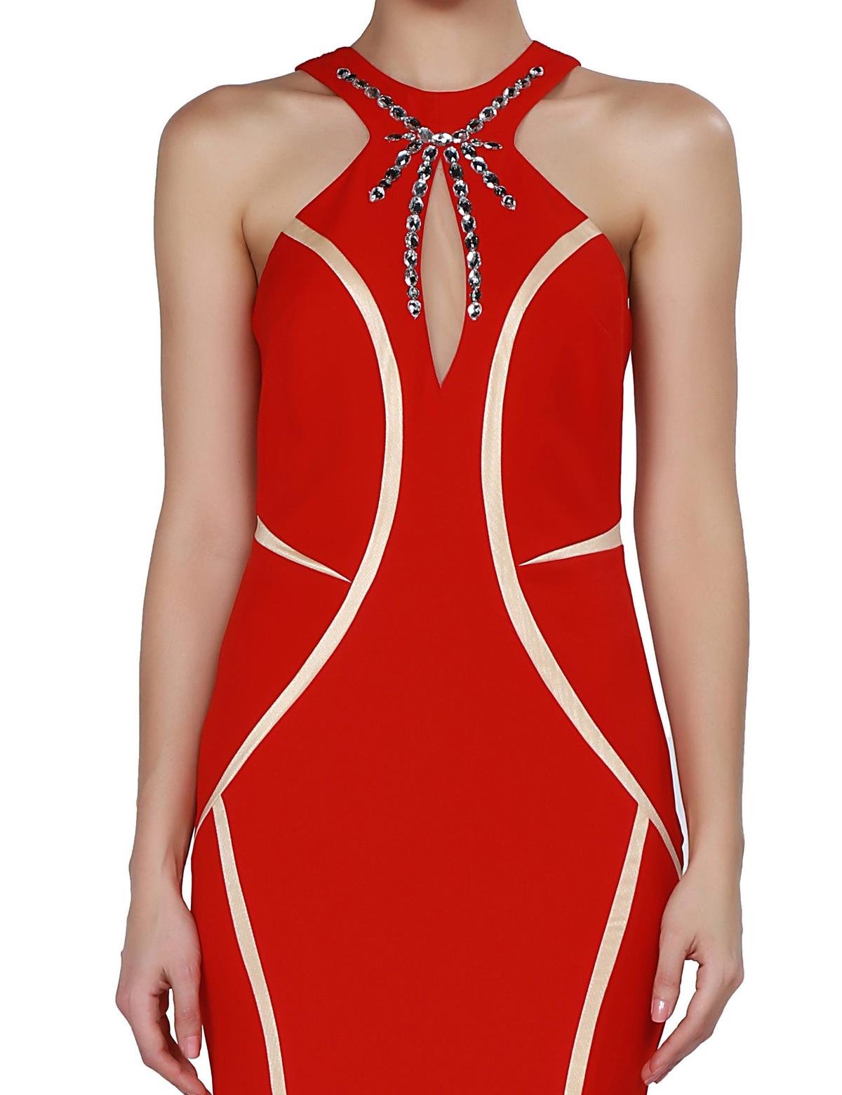 KIRMIZI Balık Abiye Elbise - 50212677001