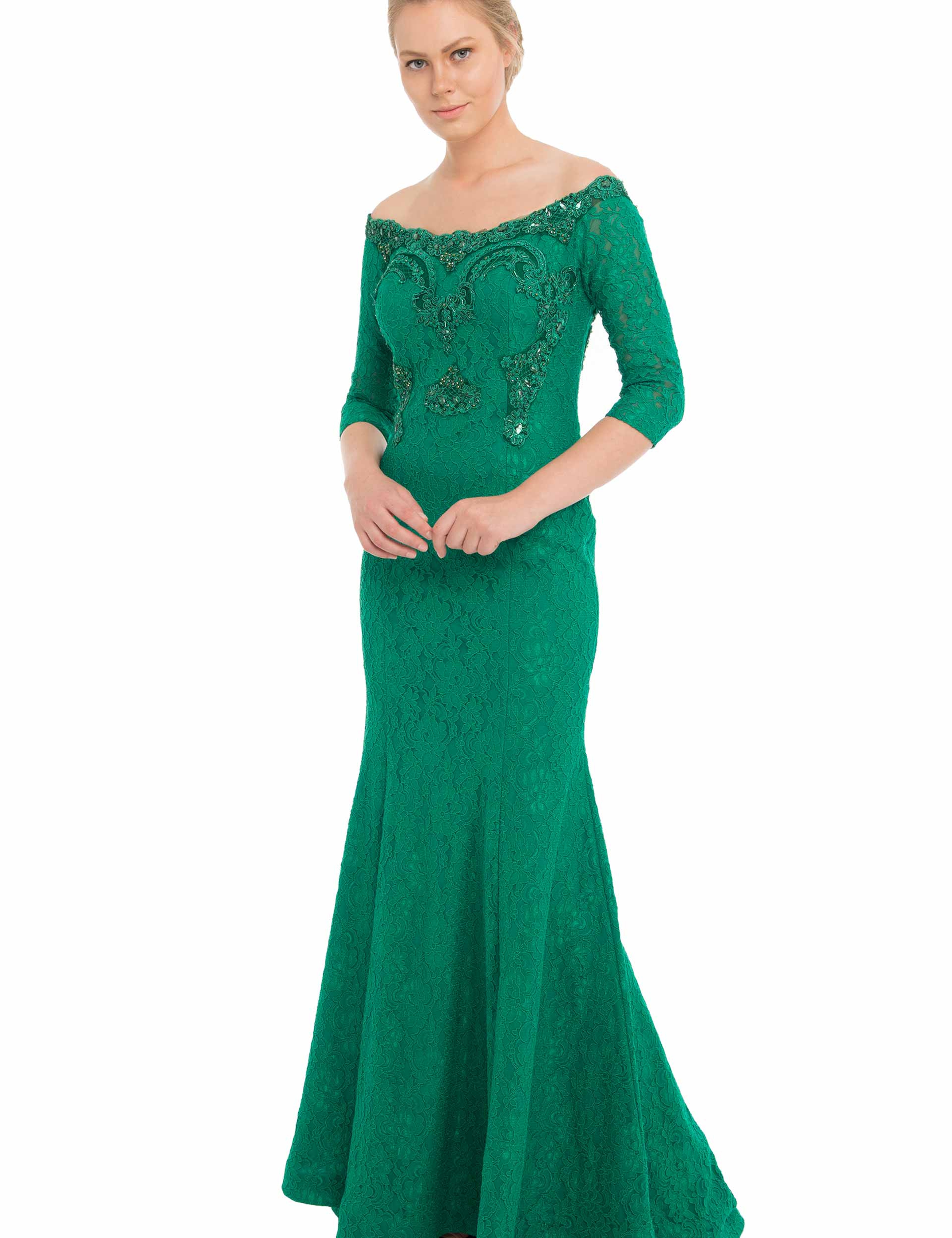 YESIL Balık Abiye Elbise