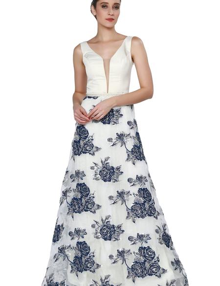 LACIVERT Kabarık Abiye Elbise - 50212728001