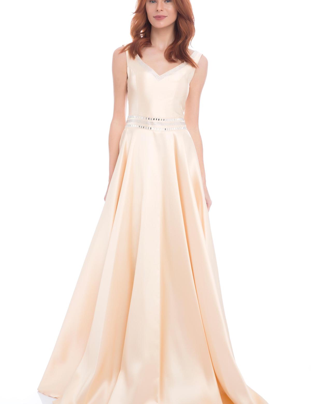 PEMBE Uzun Abiye Elbise