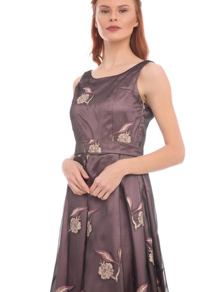 PEMBE Uzun Abiye Elbise - 50212735002