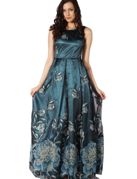 YESIL Uzun Abiye Elbise - 50212737002