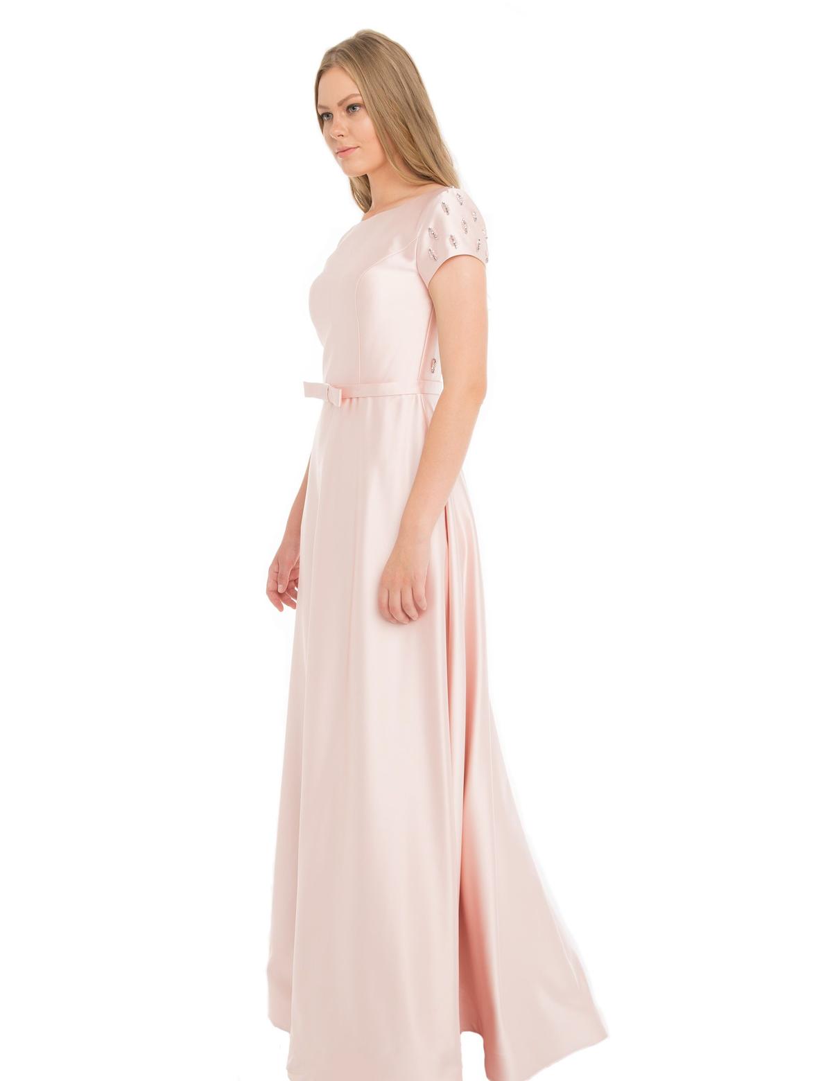 PEMBE Uzun Abiye Elbise - 50212739002