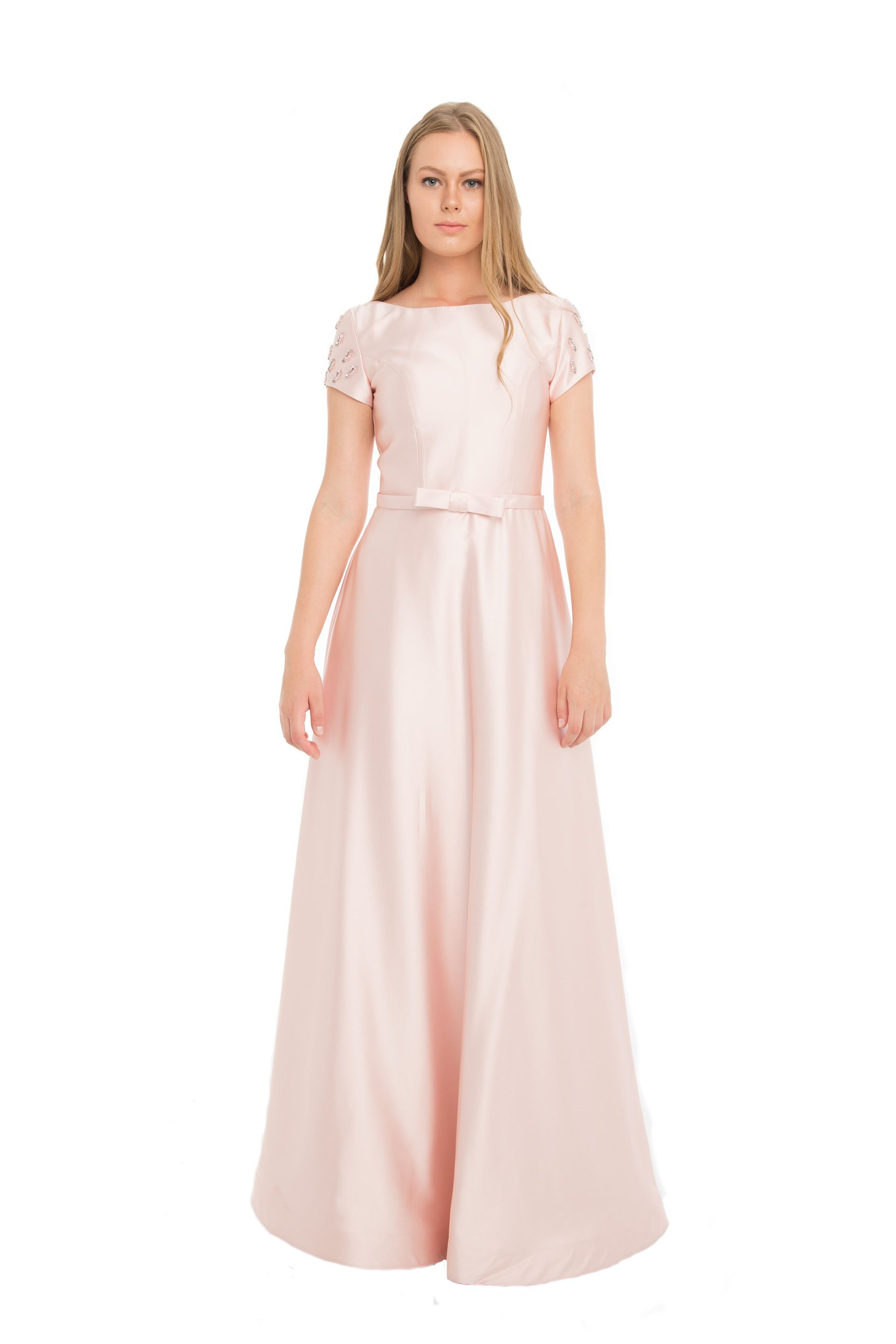 PEMBE Uzun Abiye Elbise - Image 2
