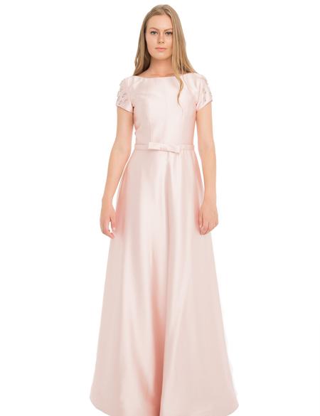 PEMBE Uzun Abiye Elbise - 50212739002