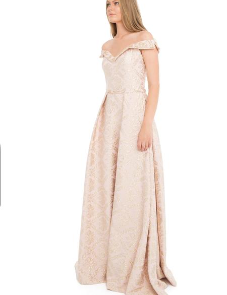 PEMBE Uzun Abiye Elbise - 50212743001