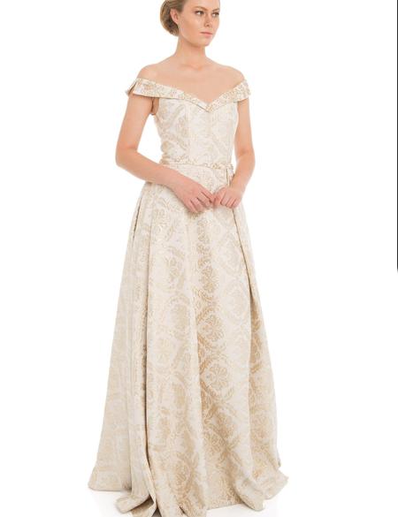 BEYAZ Uzun Abiye Elbise - 50212746002