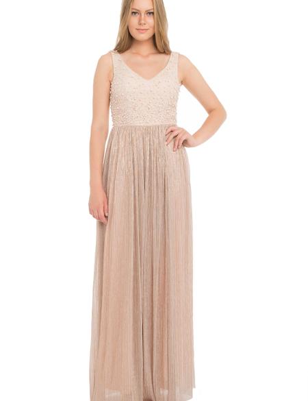 PEMBE Uzun Abiye Elbise - 50212750001