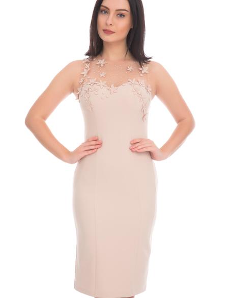 BEYAZ Kısa Abiye Elbise - 50212752001