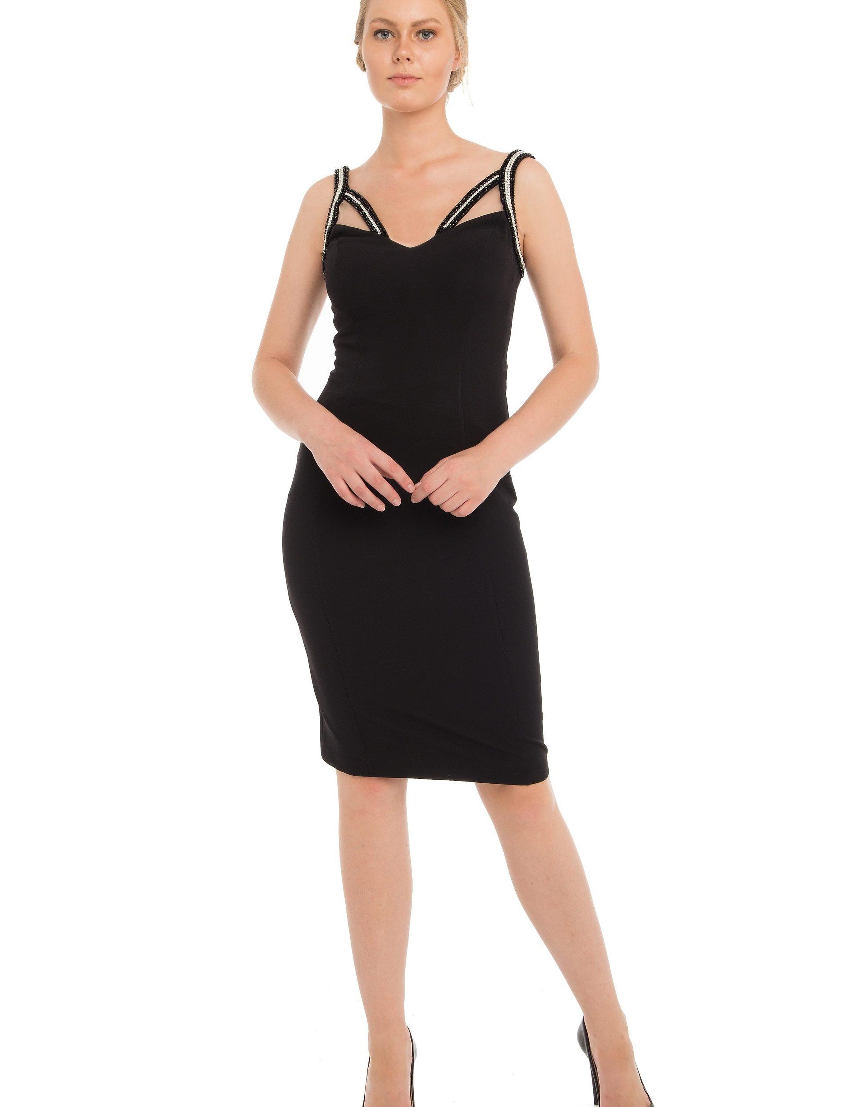 SIYAH Kısa Abiye Elbise