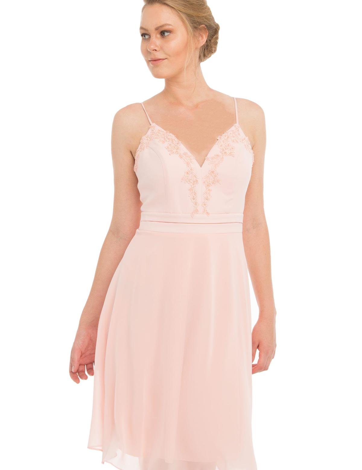 PEMBE Kısa Abiye Elbise - 50212760002