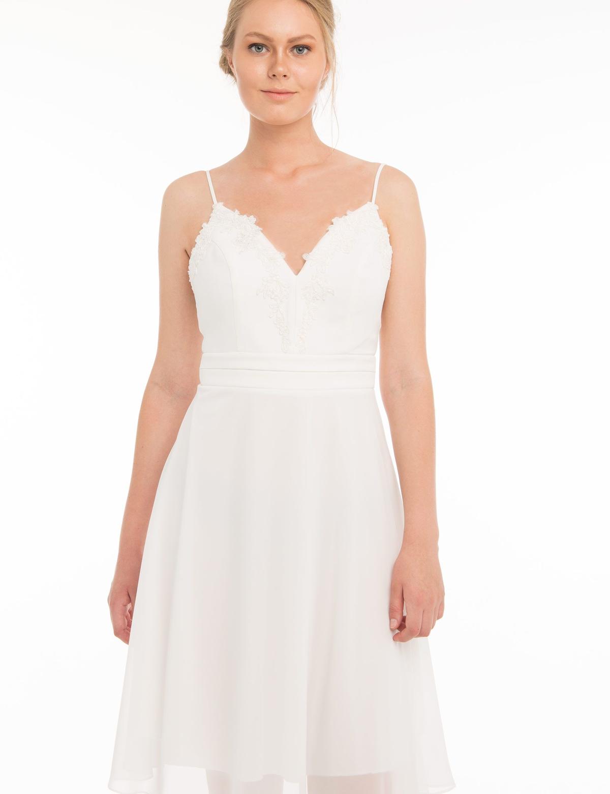 BEYAZ Kısa Abiye Elbise - 50212761001