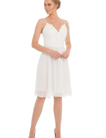 BEYAZ Kısa Abiye Elbise - 50212761001