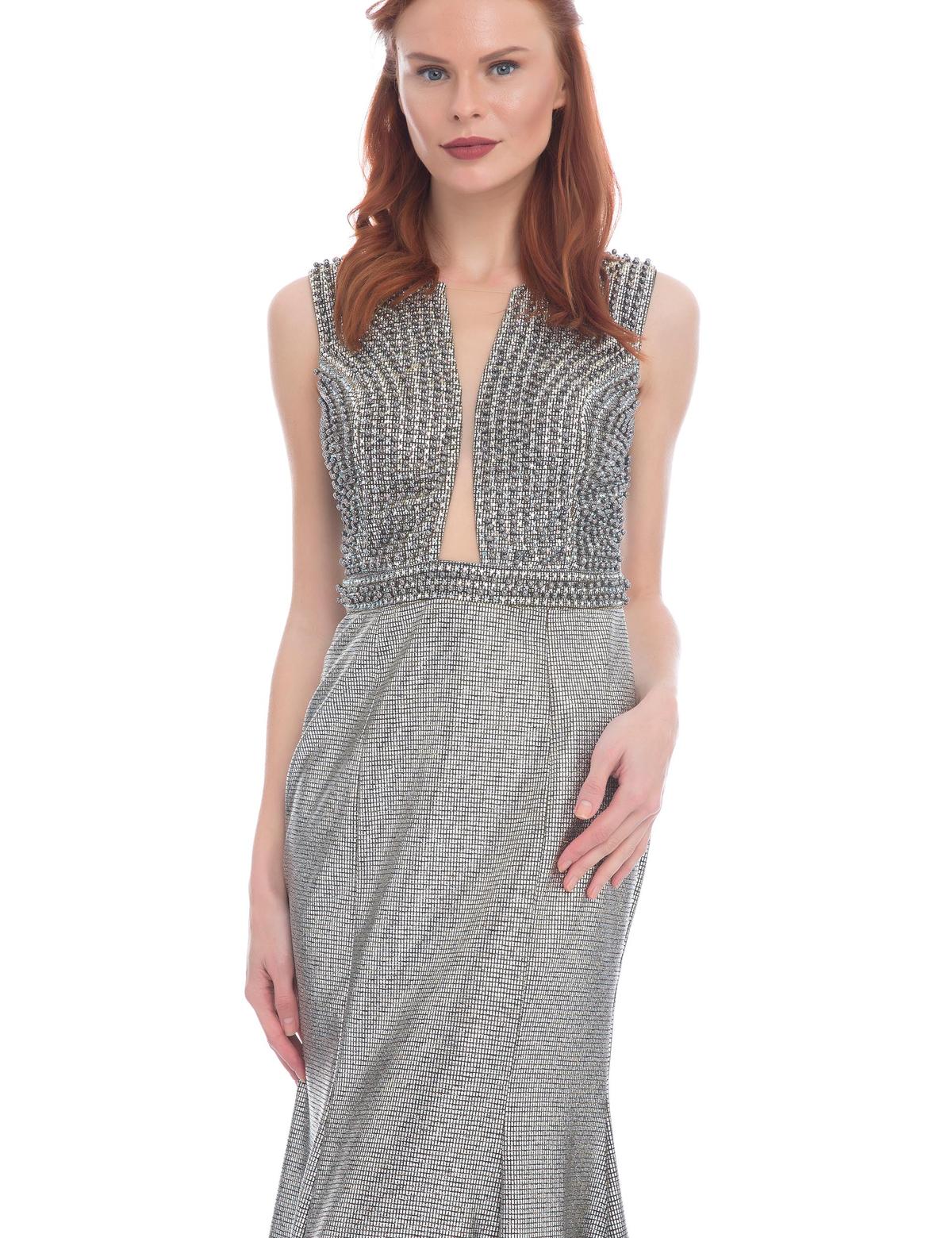 GRI Balık Abiye Elbise - 50212762002