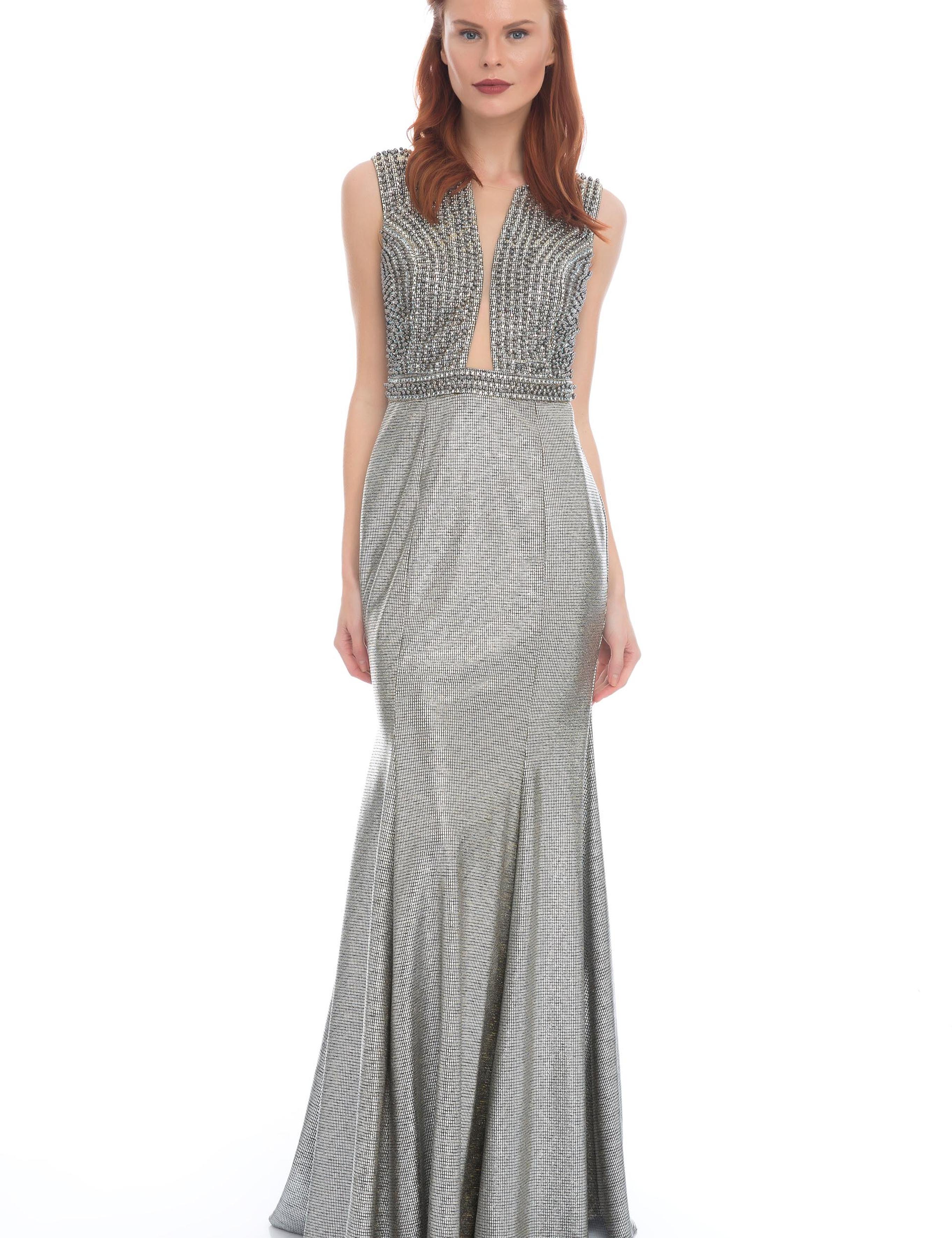 GRI Balık Abiye Elbise