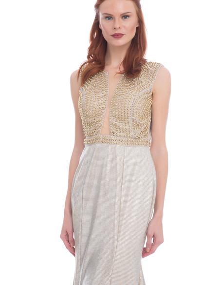 BEYAZ Balık Abiye Elbise - 50212765003