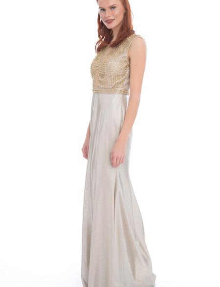 BEYAZ Balık Abiye Elbise - 50212765003