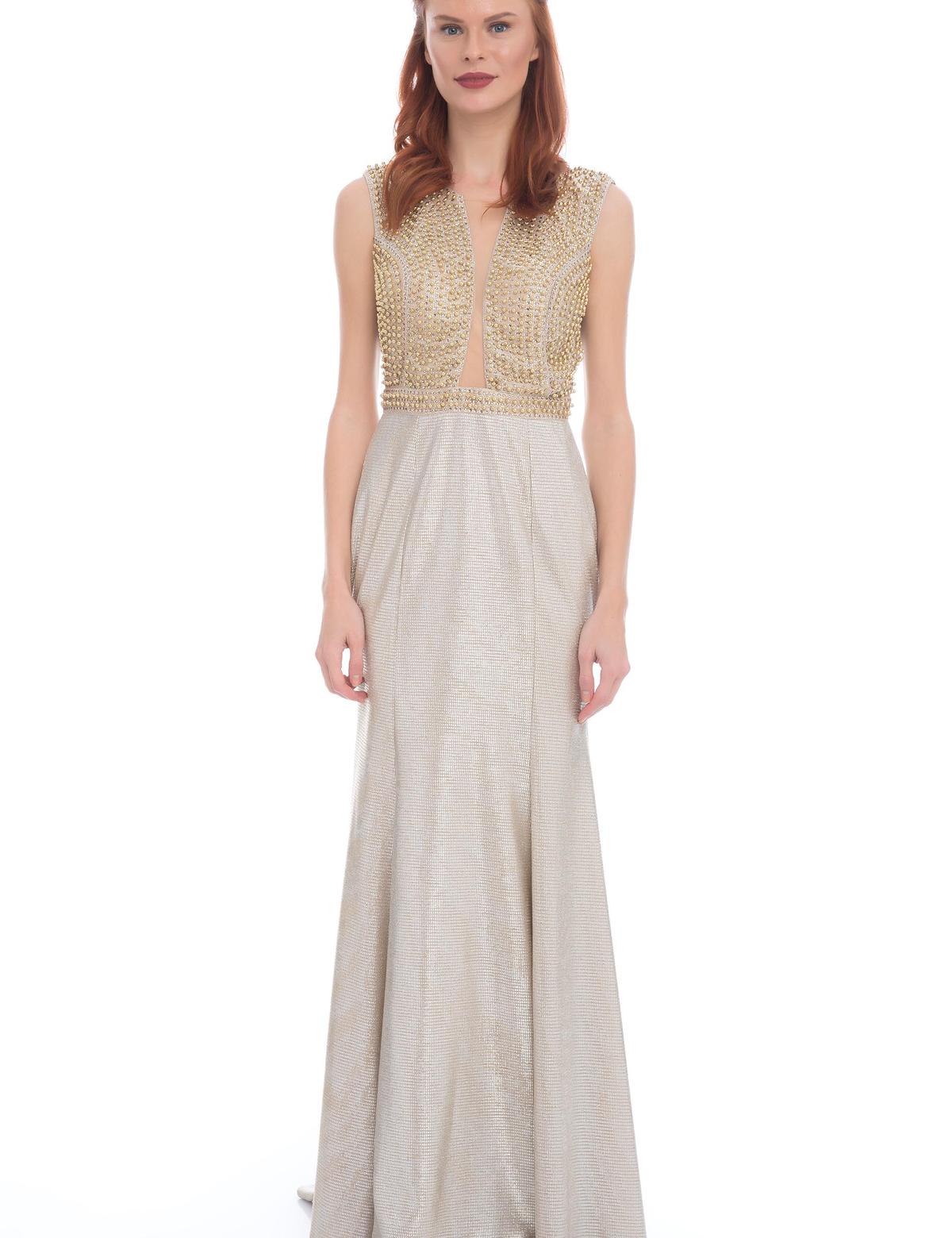 BEYAZ Balık Abiye Elbise