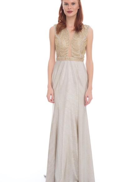 BEYAZ Balık Abiye Elbise - 50212765003