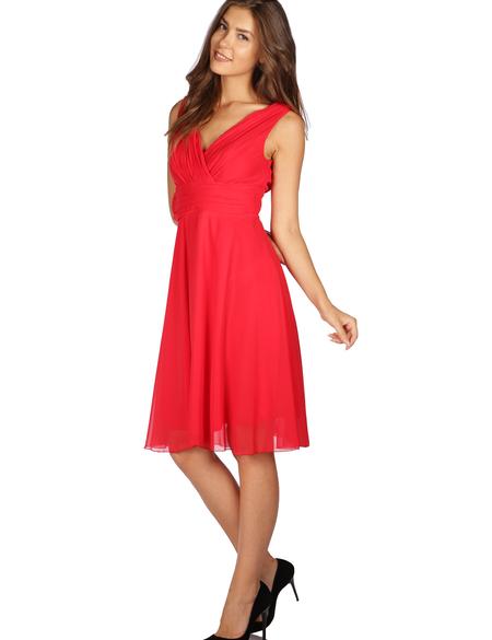 KIRMIZI Kısa Abiye Elbise - 50212771002