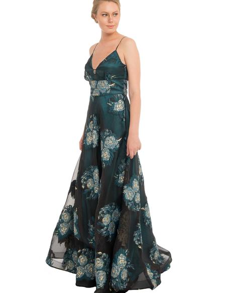 YESIL Uzun Abiye Elbise - 50212782001