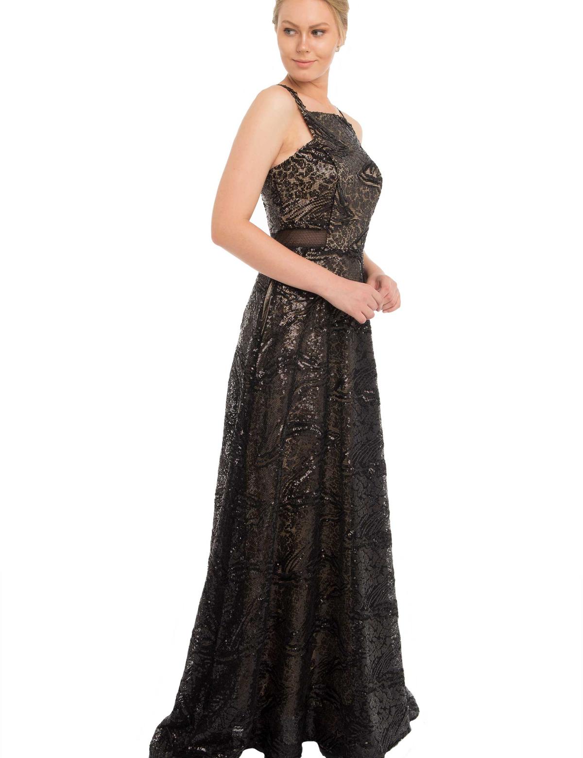 SIYAH Uzun Abiye Elbise - 50212784006