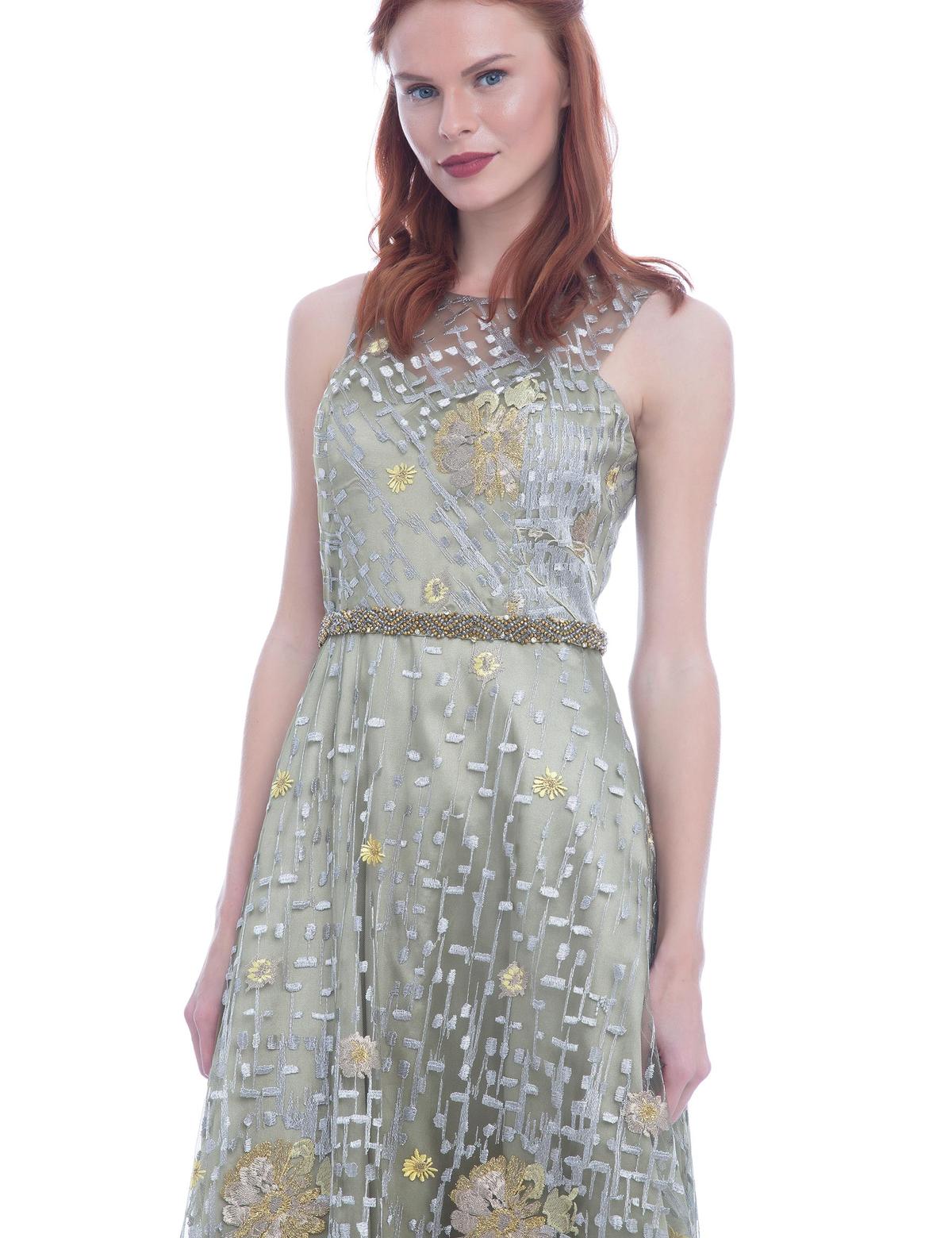 YESIL Uzun Abiye Elbise - 50212799001