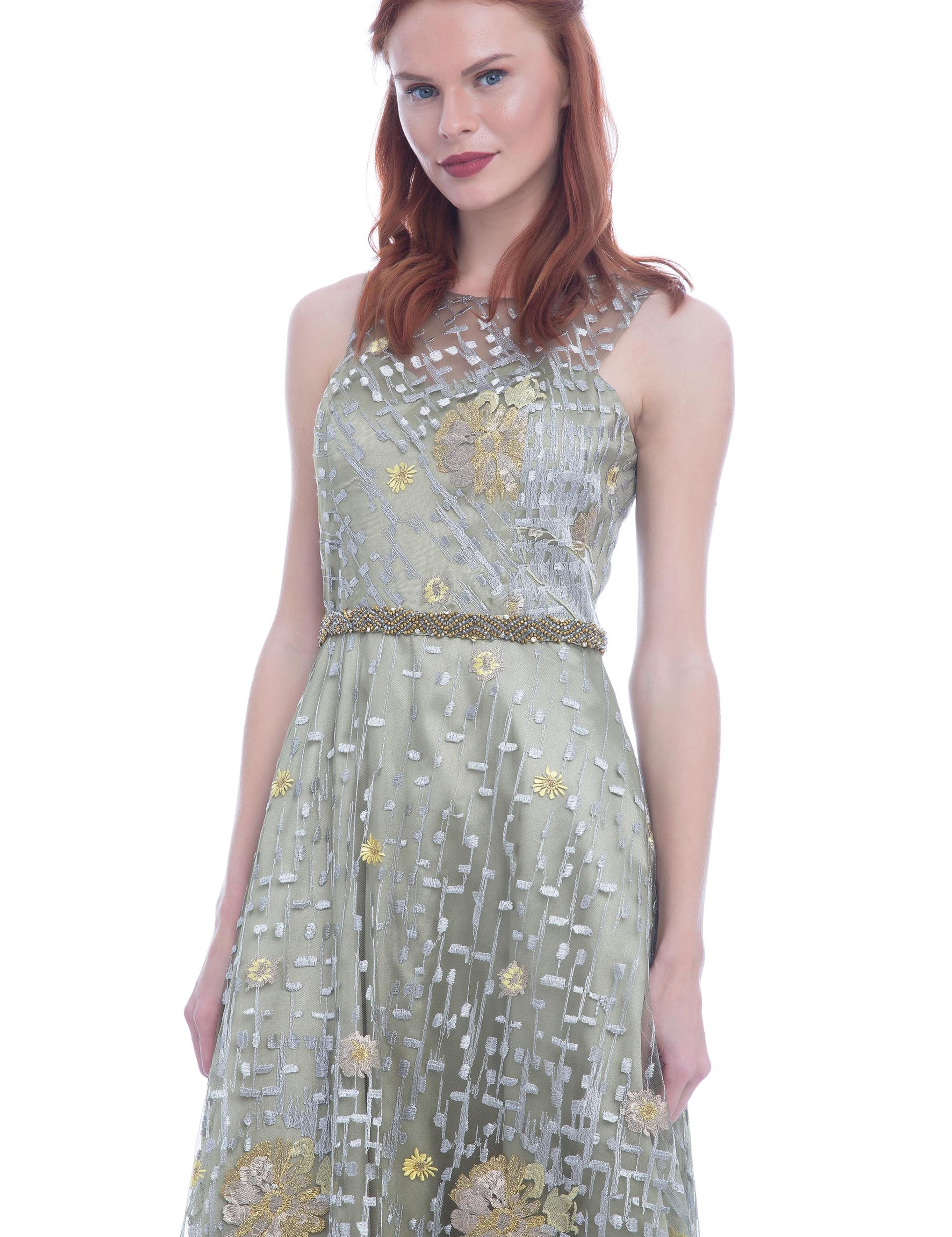 YESIL Uzun Abiye Elbise