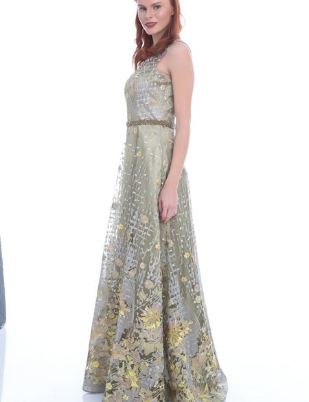 YESIL Uzun Abiye Elbise - 50212799001