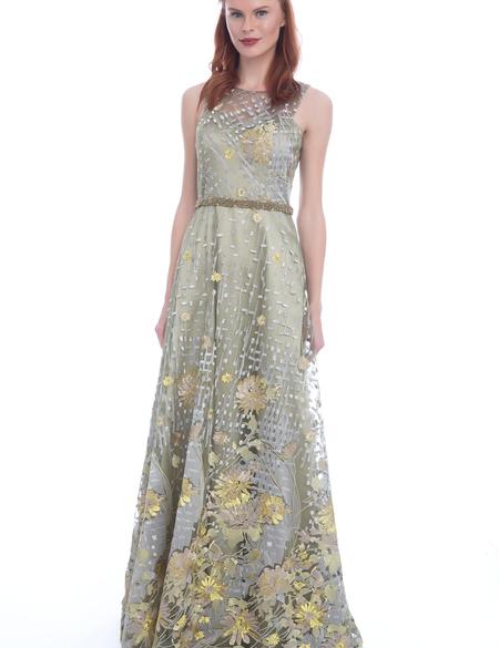 YESIL Uzun Abiye Elbise - 50212799001