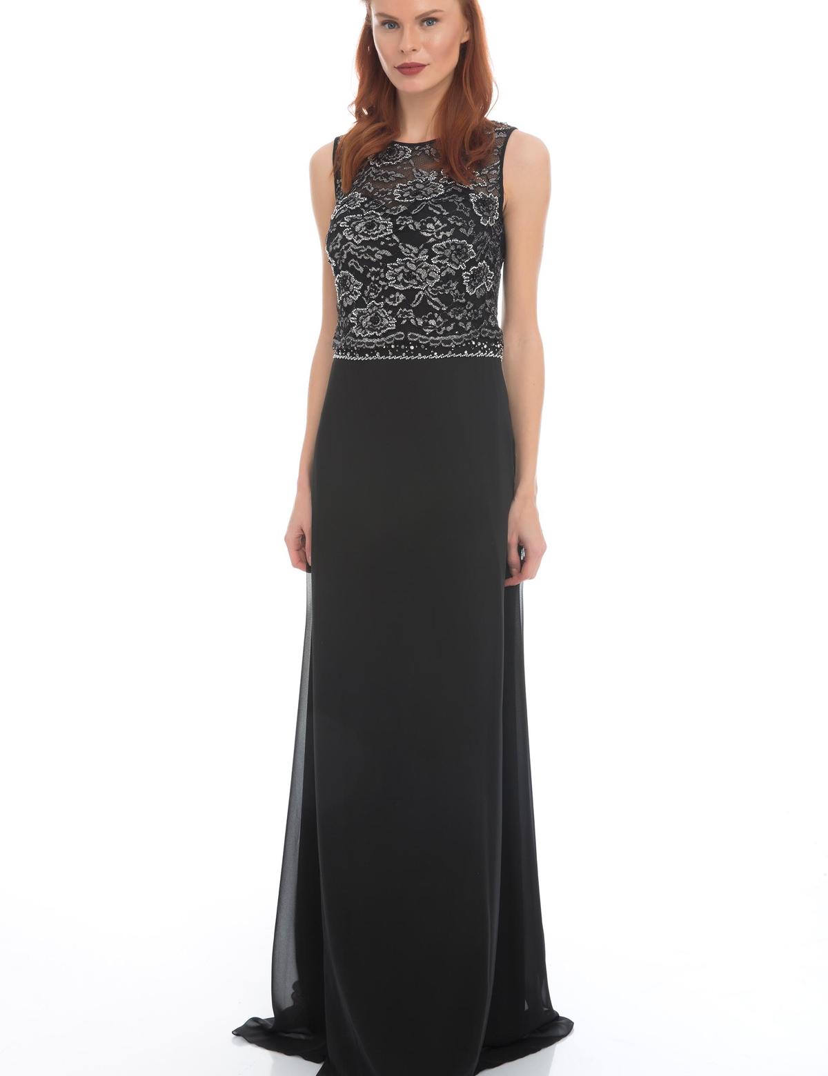 SIYAH Uzun Abiye Elbise