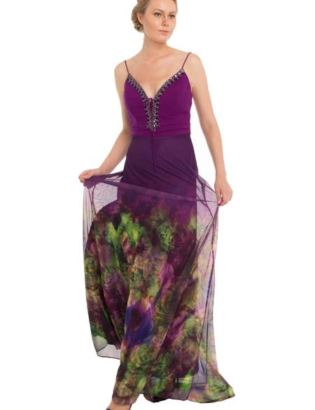 PEMBE Uzun Abiye Elbise - 50212807001