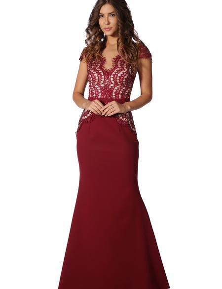 KIRMIZI Balık Abiye Elbise - 50212813002