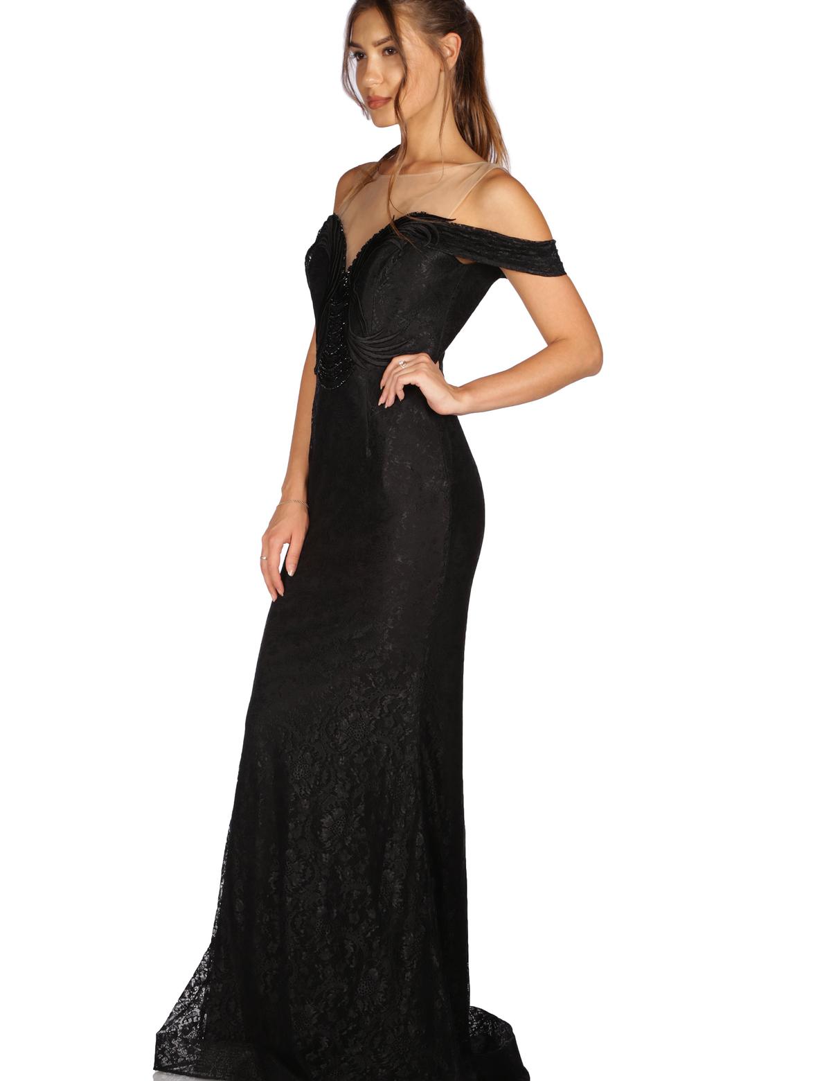 SIYAH Uzun Abiye Elbise - 50212817001