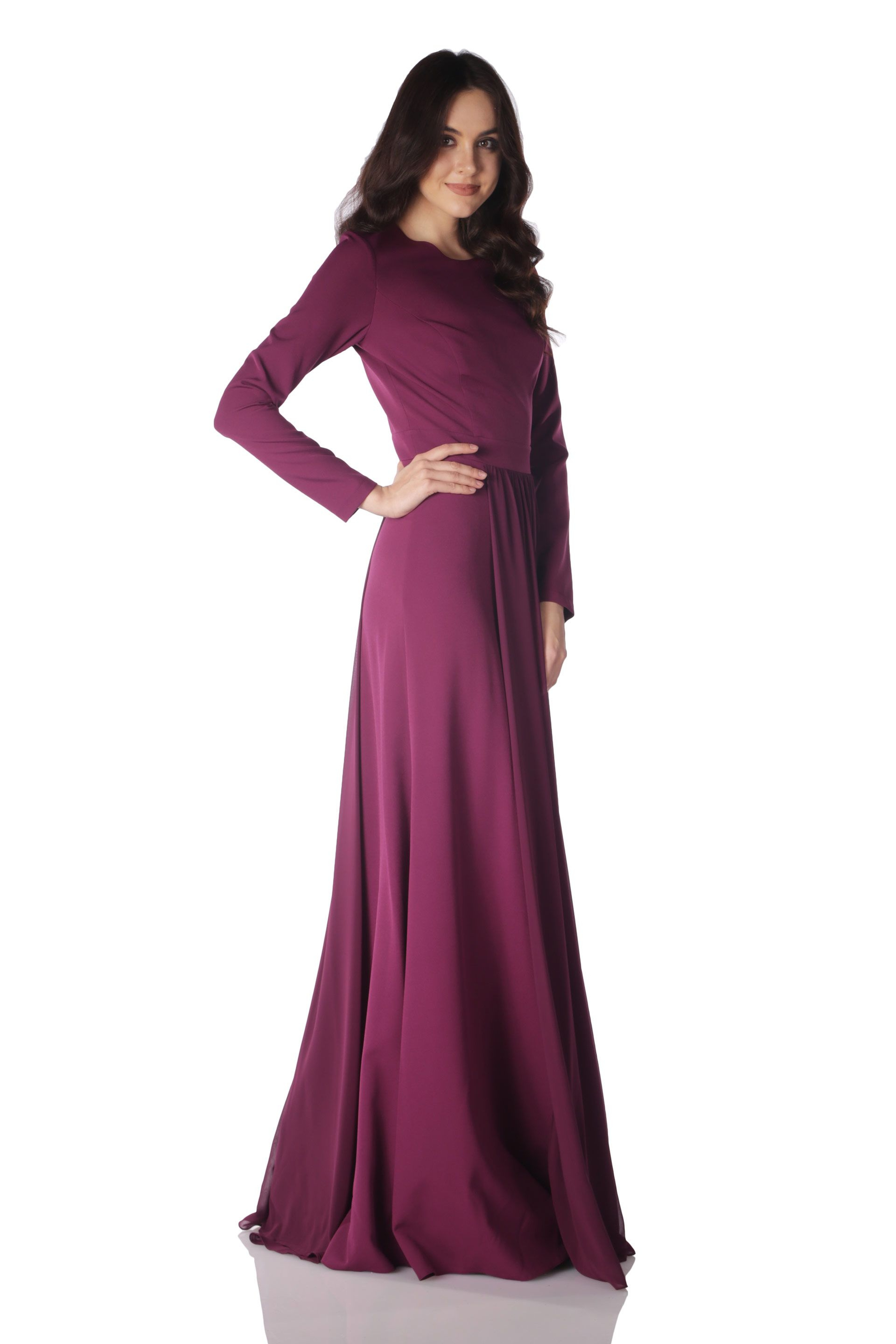 PEMBE Uzun Abiye Elbise - Image 3