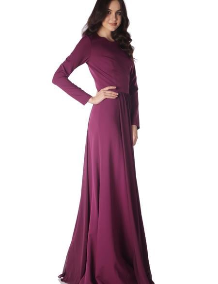 PEMBE Uzun Abiye Elbise - 50212820001