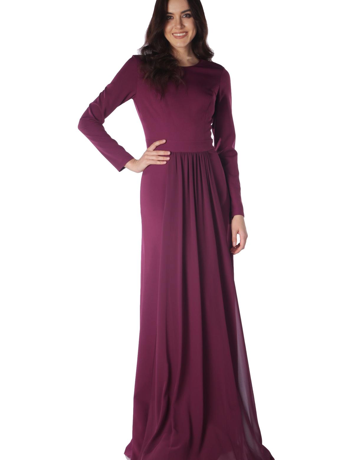 PEMBE Uzun Abiye Elbise