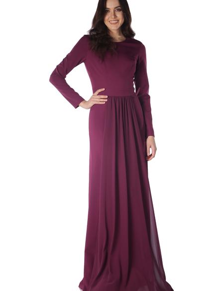 PEMBE Uzun Abiye Elbise - 50212820001