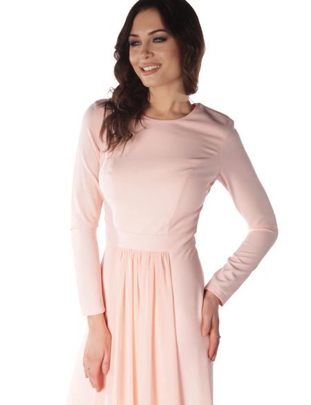 PEMBE Uzun Abiye Elbise - 50212822001