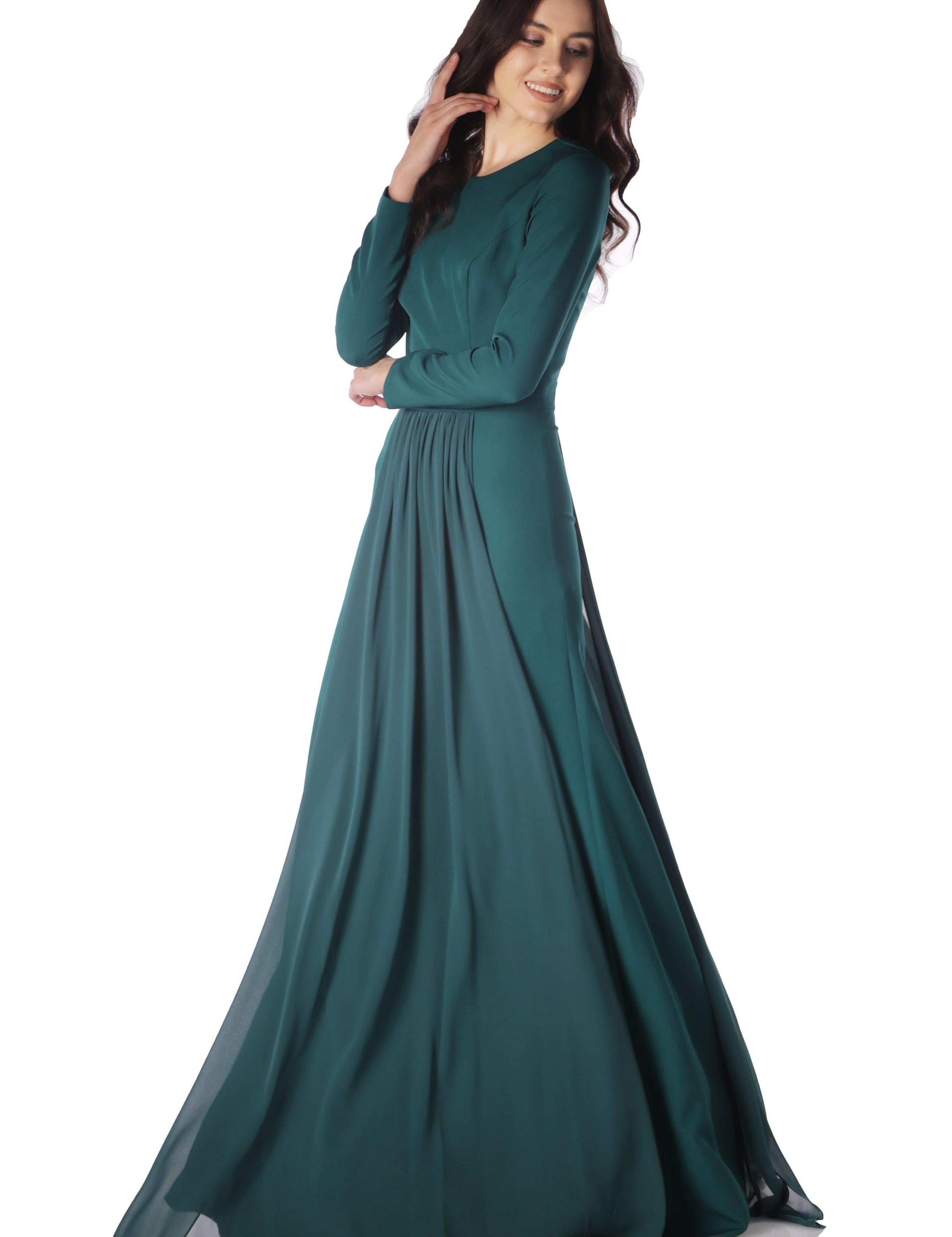 YESIL Uzun Abiye Elbise