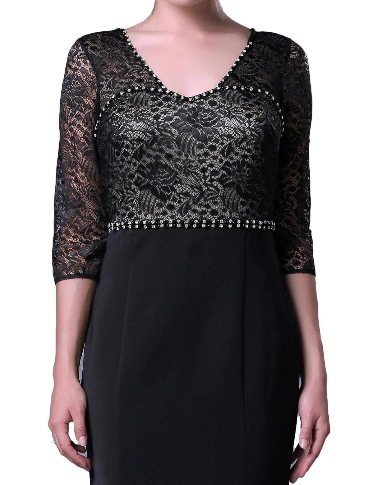 SIYAH Balık Abiye Elbise - 50212824001