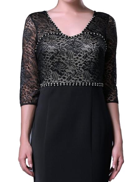 SIYAH Balık Abiye Elbise - 50212824001