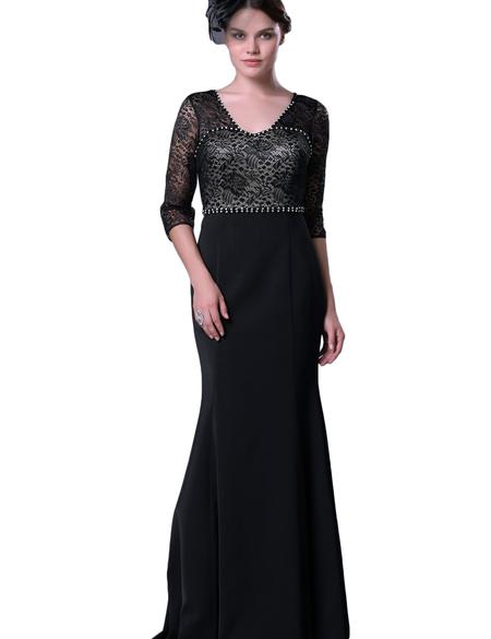 SIYAH Balık Abiye Elbise - 50212824001